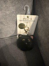 NWT Piper K Black Cat  Fur  HandBag Charm / Keychain  NEW picture