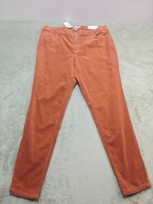 NWT Cato Plus Size 18W Orange Cognac Corduroy Straight Leg Pants Stretch picture