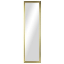 Mainstays 13x49 Gold Rectangle Large Wall Mirror for Bathroom or Living Room picture