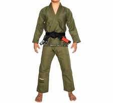 Fuji Suparaito Super Lightweight Mens Brazilian Jiu-Jitsu BJJ Gi - Army Green picture