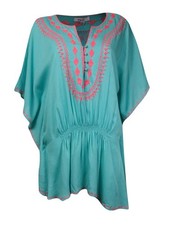 Raviya Women's Embroidered Trim Tunic Coverup picture