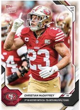 Christian McCaffrey 2026-27 NFL Topps NOW Card 21 San Francisco 49ers Presale picture