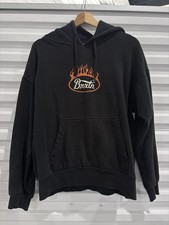 Brixton Black Flame Hooded Men’s Sweatshirt Size Large picture