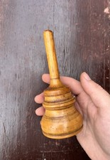 Antique 18th/19th Century Turned Treen Glove/Wig Powderer Shaker picture
