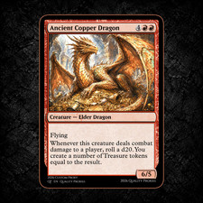 Ancient Copper Dragon - Custom MTG Playtest card picture