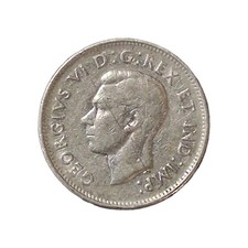 1937 Canadian Nickel 1937 Dot 5 Cent Canada Coin Circulated picture