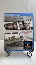 Action Double Feature Blu-ray: Kelly's Heroes & Where Eagles Dare BRAND NEW picture