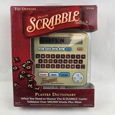 Franklin Deluxe Scrabble Player Dictionary Electronic Handheld SCR228 New In Box picture