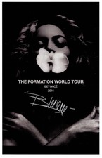 Beyonce – THE FORMATION WORLD TOUR Signed Poster 11x17 Beyonce picture