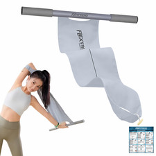Flex Friend Stretching Strap Blue & Pink – Mobility Exercise Flexibility Aid picture