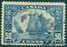CANADA SCOTT # 158, BLUENOSE, USED, FINE-VERY FINE, GREAT PRICE picture