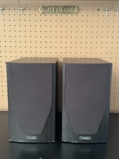 Mission m71 Bookshelf Speakers Pair - Black - Tested Good - 👍 picture