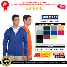 Jerzees 993 Men's NuBlend Full-Zip Pocket Warm Comfort Hooded Sweatshirt picture