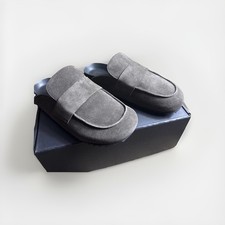 James Perse Women’s Suede Slip On Loafer, Size 8, Cafe Color, New In Box picture