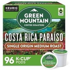 Green Mountain Costa Rica Paraiso Medium Roast Coffee K-Cup Pod, 96 Count picture
