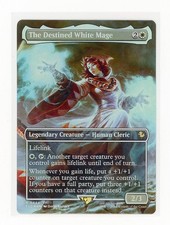 The Destined White Mage (Borderless) Commander: Final Fantasy Foil picture