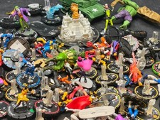 100+ Assorted Bulk Miniatures Lot | BROKEN | No Cards DC Marvel HEROCLIX Wizkids picture