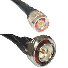 RFC400UF N MALE to DIN 7/16 MALE Coaxial RF Cable USA-Ship Lot picture