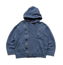 Archive 90s Final Home Issey Miyake Asymmetrical Zip Biker Hoodie Mens Medium picture