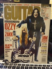 GUITAR WORLD-NOVEMBER 2001-OZZY AND ZAKK on cvr. VINTAGE picture