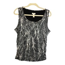 Chico's Blouse Women's Size Large Snake Print Tank Sleeveless Casual Chicos 2 picture