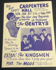 Garage Rock 1966 Concert Handbill for The Gentrys The Kingsmen Buffalo NY picture