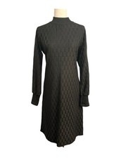 VTG Evan Wayne Union Made Mock Neck Sweater Dress Geometric Whimsigoth picture