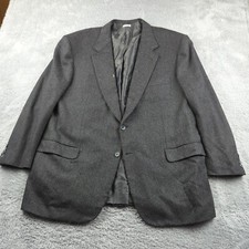 Brioni for Neiman Marcus Blazer Mens 48R Gray Herringbone Cashmere Traiano Italy picture