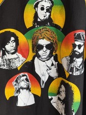 DREAD ZEPPELIN SET OF 2 1990 EUROPEAN TOUR T SHIRTS BLACK/WHITE picture