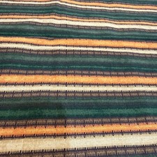Debbie Mumm - Jo-Ann Multi Colored Stripes Cotton Fabric Retro Orange Green picture