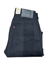 Levis 501 Shrink To Fit Button Fly Jeans Straight Leg Color Black Rigid 1582 picture