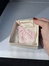 Rhodochrosite Quartz Crystal Kapnik Romania Lidstrom Label Small Cabinet picture