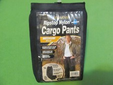 Stearns Medium Men's Black Ripstop Nylon Mesh Lining Waterproof Cargo Pants. picture