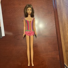 Vintage 1965 Mattel Francie Doll Straight Leg Japan Sharp Stamp Gorgeous Face picture
