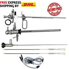 TURP Bipolar Resectoscope Set 24/26Fr continuous flow with HD 4mm 30° Optics CE picture