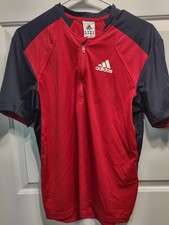 NWT - Adidas Performance Formotion SS Tennis Shirt - Red & Navy - Small picture