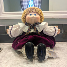 Rare Low #476 Vintage 1985 Cabbage Patch Porcelain Doll Della Frances Signed NWT picture