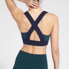 Athleta | Deep Breath Bralette Athletic Cross Back Sports Bra in Coastal Blue picture