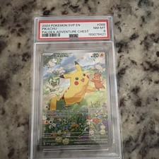 2024 POKEMON SVP EN PIKACHU PALDEA ADVENTURE CHEST #088 PSA 8 picture
