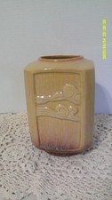 Vintage Roseville Art Pottery Wincraft Art Deco Square Vase 274-7