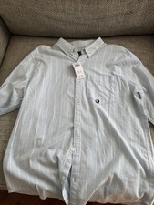 Hollister Men's Epic Flex Long Sleeve Button Down Shirt  Light Blue, Size M NWT picture