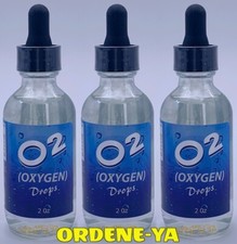 3 Oxygen Liquid Drops  Health Naturally Dropper Cell Stabilized Energy Health picture