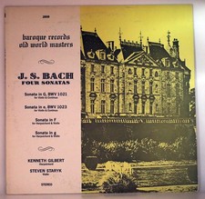 J S BACH / Vinyl Record J.S Bach Four Sonatas Old World Masters picture