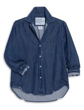 Frank & Eileen New Famous Denim Relaxed Button-Up Shirt Dark Indigo All Sizes picture