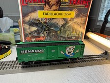🚂 O SCALE- MENARDS - Mernards Store Box Car - GREEN - RARE 💥 L2379 picture