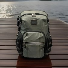 New-Tumi Alpha Bravo Navigation Backpack Green $595 picture