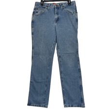 Wrangler 36MWZ Slim Fit Cowboy Cut Mens 33x32 Medium Wash Denim Blue Jeans picture