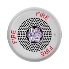 Eaton ELSPSTWC Wheelock Eluxa LED High Fidelity Speaker Strobe, Ceiling, FIRE picture