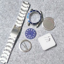 DIY SET for T u D O r 41MM 2824 watch case + dial + hands + Strap Sapphire kit picture