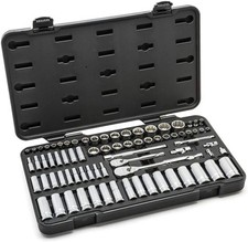 GEARWRENCH 76 Piece 12 Pt Standard/Deep SAE/mm Mechanics Tool Set | 80948 picture